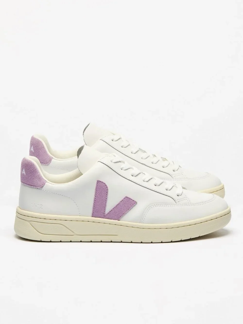 Veja V-12 Leather White Orchid Sneakers Women's Sz 7